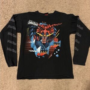 Judas Priest Black Long Sleeve Graphic Tee